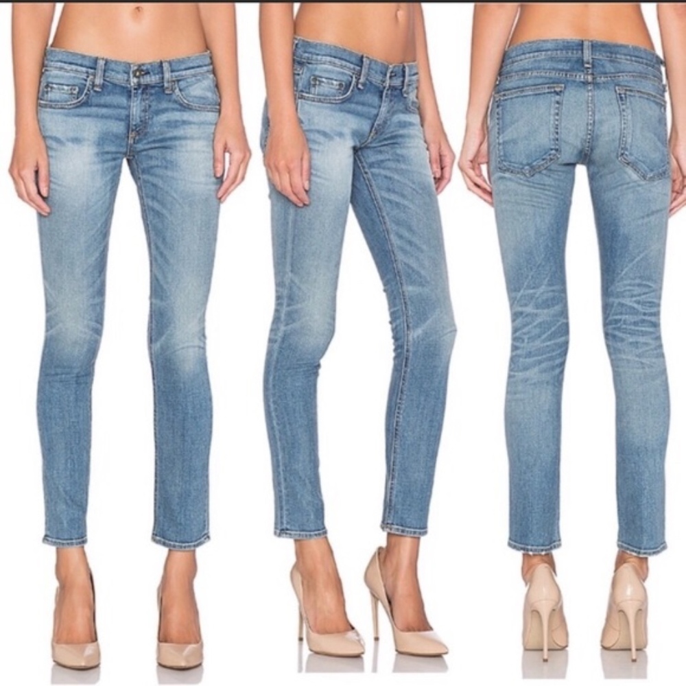Rag & Bone Light Wash Tomboy Skinny Size 25